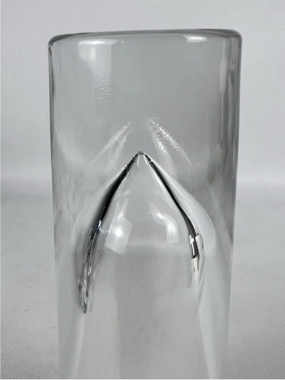 Vintage Carlo Moretti Murano Bullet Glasses Set of 4 Italian Highball Heavy 7”
